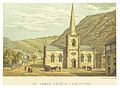 Jamestown com a igreja em destaque, em 1875.