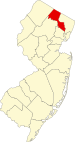 Map of New Jersey highlighting Passaic County.svg