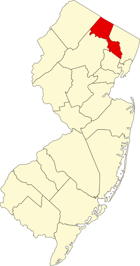 Localisation de Comté de Passaic(Passaic County)