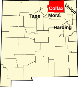 Koartn vo Colfax County innahoib vo New Mexico