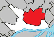 une carte localise la Ville de Mascouche au Nord-est de l'ile de Montréal