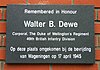 Monument voor Walter Britford Dewe