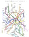 Linienplan der Metro Moskau