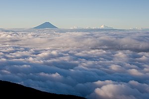 English: Mt. Fuji as seen from the summit of M...
