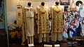 1800-1900 Capa pluvial [1] & ornately embroidered Dalmatic pairs (late 1800s, early 1900s, Our Lady of Manaoag museum, Philippines)