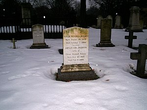 Grave of Oliver Wendell Holmes, Sr. at Mt. Aub...