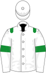 White, green epaulets and armlets