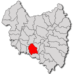 Location in Covasna County