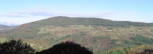 Le pic de Morière, point culminant de la commune à 1 140 mètres d'altitude.