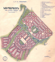 Plan naselja Nubarašen u Jermeniji po planu arhitekte Aleksandra Tamanijana (1926)