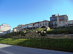 Restos de la muralla medieval de Pontevedra