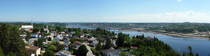 Rivière Saguenay vue de Chicoutimi
