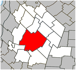 Location within Les Maskoutains RCM