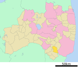 鮫川村位置図