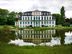 57. Platz: Lacura Neu! mit Schloss Wilhelmsthal, Sicht vom Schlosspark