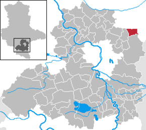 Location of Schwerz within Saalekreis