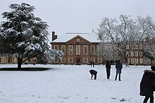 Somerville College in snow Somerville College Hall in snow.jpg