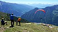 Launching site for paragliders on the Speikboden