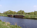 Das Sperrwerk am Ende des Randkanals in den Hadelner Kanal