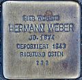 Stolperstein für Hermann Weber (Blaubach 67)