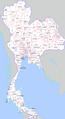 Map of Thailand.