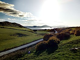 a section of a greenway, looking over the Atlantic ocean