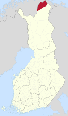 Lage von Utsjoki in Finnland