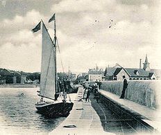 Varberg harbour ca. 1900