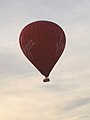 The Virgin hot-air balloon flying over Trowbridge on 21 July 2008