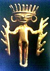 Antropomorficzna figurka ze złota