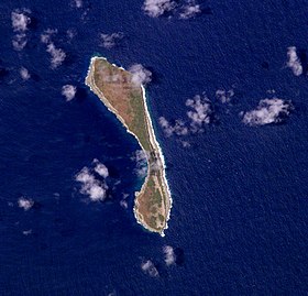 Image satellite de l'île Walpole.