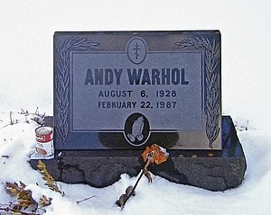 English: Chad Snoke, Andy Warhol tombstone, St...