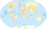 Weltkarte aller Staaten der Erde