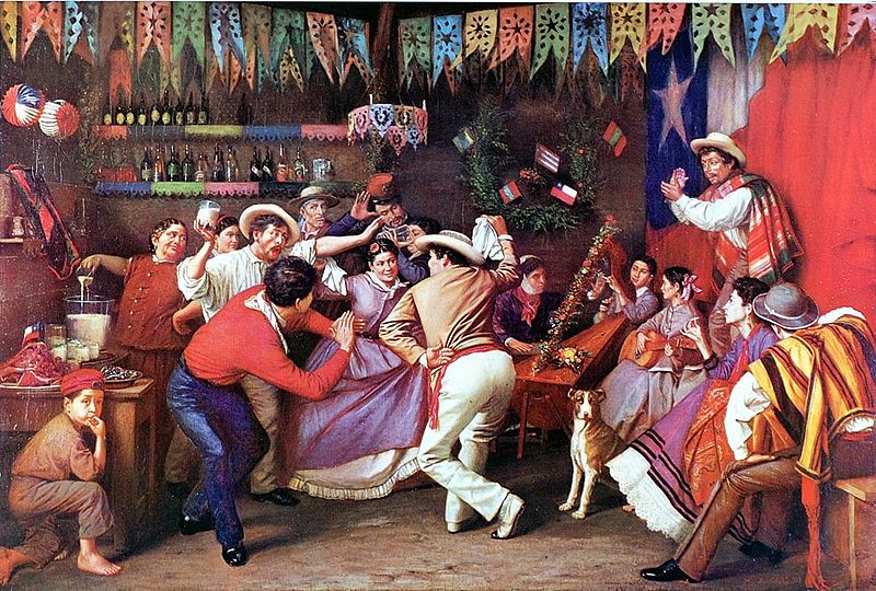 Oil painting by Manuel Antonio Caro, 1835-1903