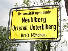 Pancarte de Neubiberg