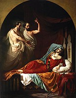 Духи братьев Карвахаль у постели короля Кастилии и Леона Фердинанда IV, призывают его предстать перед Богом через 30 дней. Прадо