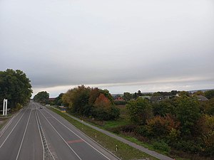 В'їзд у село Лисогірка зі автошляху Н-03