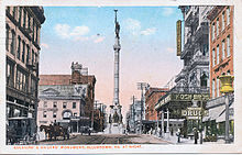Allentown's Center Square at North 7th and Hamilton streets in present-day Center City, in 1910 1910 - Center Square Looking West.jpg