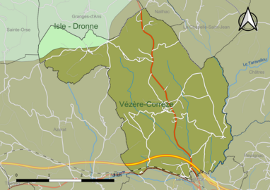 Carte en couleur présentant le(s) SAGE couvrant le territoire communal