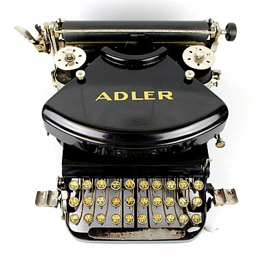 Adler typewriter with Cyrillic letters