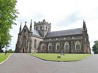 St Patrick's Cathedral, Armagh (Church of Ireland) is the seat of the head of the Anglican Church of Ireland. ArmaghCICathedral.jpg