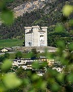 Il castello di Aymavilles che accoglie parte delle collezioni