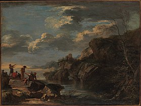 Bandits on a Rocky Coast (ca. 1655), oil on canvas, 74.9 x 100 cm., Metropolitan Museum of Art