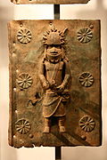 Placa de bronze de Benín al Museu Britànic de Londres
