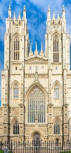 The Perpendicular Gothic West towers of Beverley Minster Beverley Minster, East Riding of Yorkshire.jpg