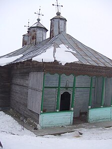 Wooden church in Căpușneni