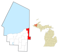 Location within Ontonagon County