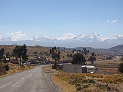 Blick von Chua Cocani auf die Cordillera Real