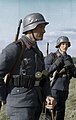 フリーガーブルーゼを着る空軍兵士（1942年3月、ロシア）