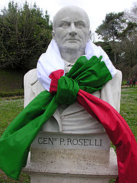 Busto del Generale Pietro Roselli restaurato per i 150 anni dell'Unità di Italia - 17 marzo 2011 - Archivio Roselli Lorenzini.